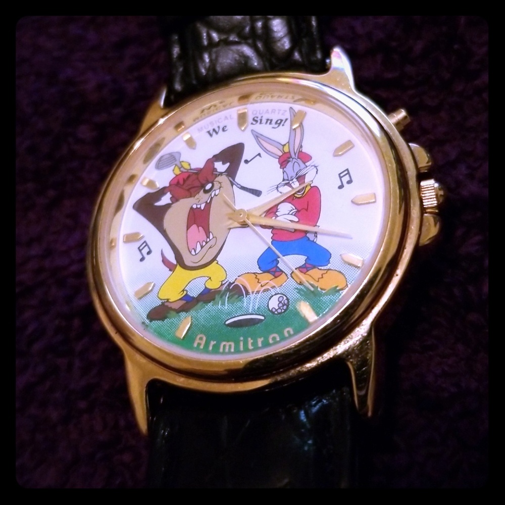 Rare Vintage  Gold Looney Tunes Watch